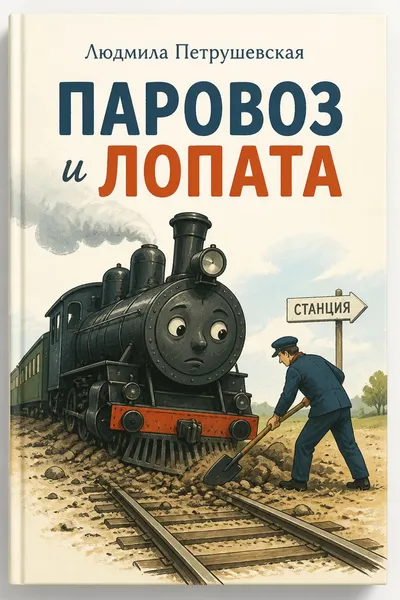 Паровоз и лопата — обложка книги