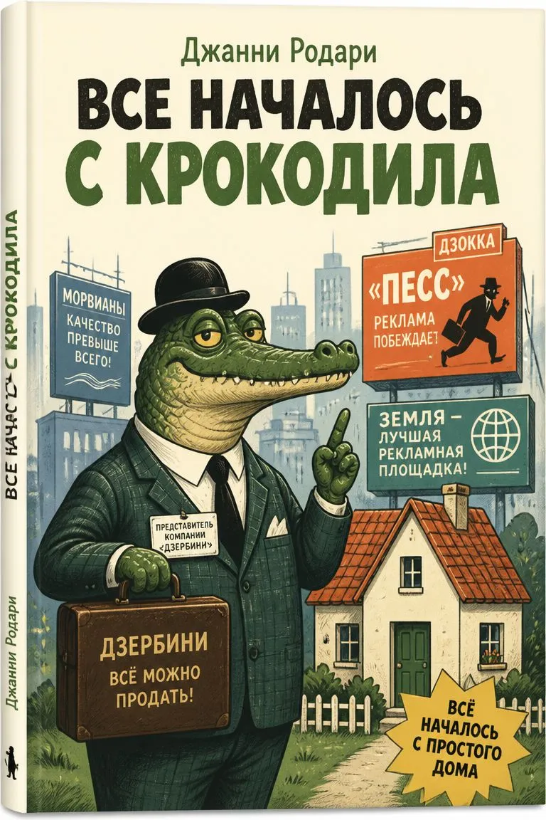 Все началось с крокодила — обложка книги