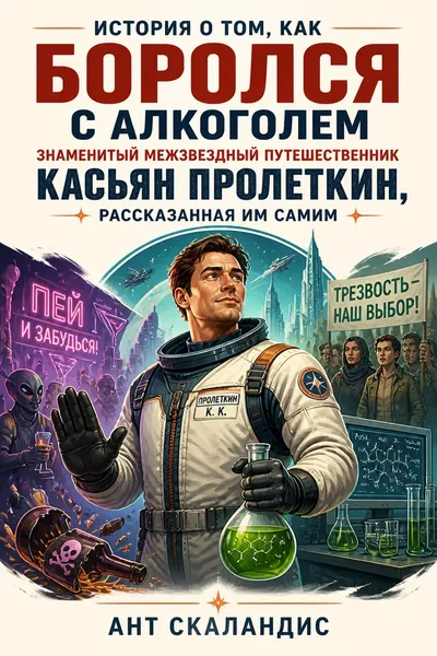 История о том, как боролся с алкоголем знаменитый межзвездный путешественник Касьян Пролеткин, рассказанная им самим — обложка книги