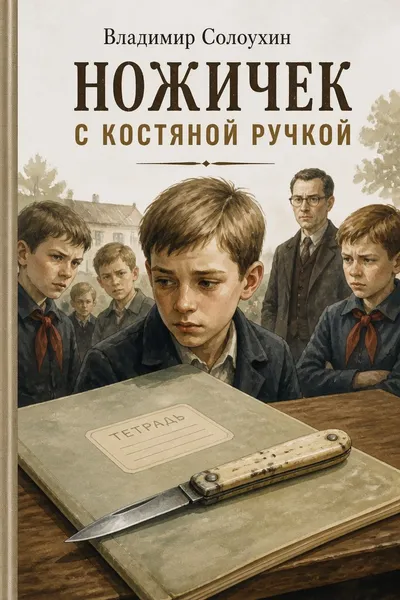 Ножичек с костяной ручкой — обложка книги