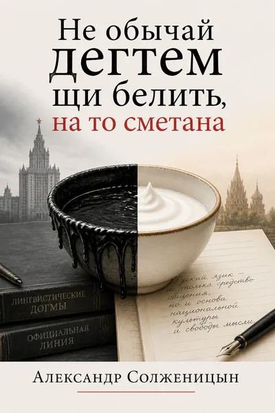 Не обычай дегтем щи белить, на то сметана — обложка книги