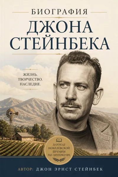 Биография Джона Стейнбека — обложка книги