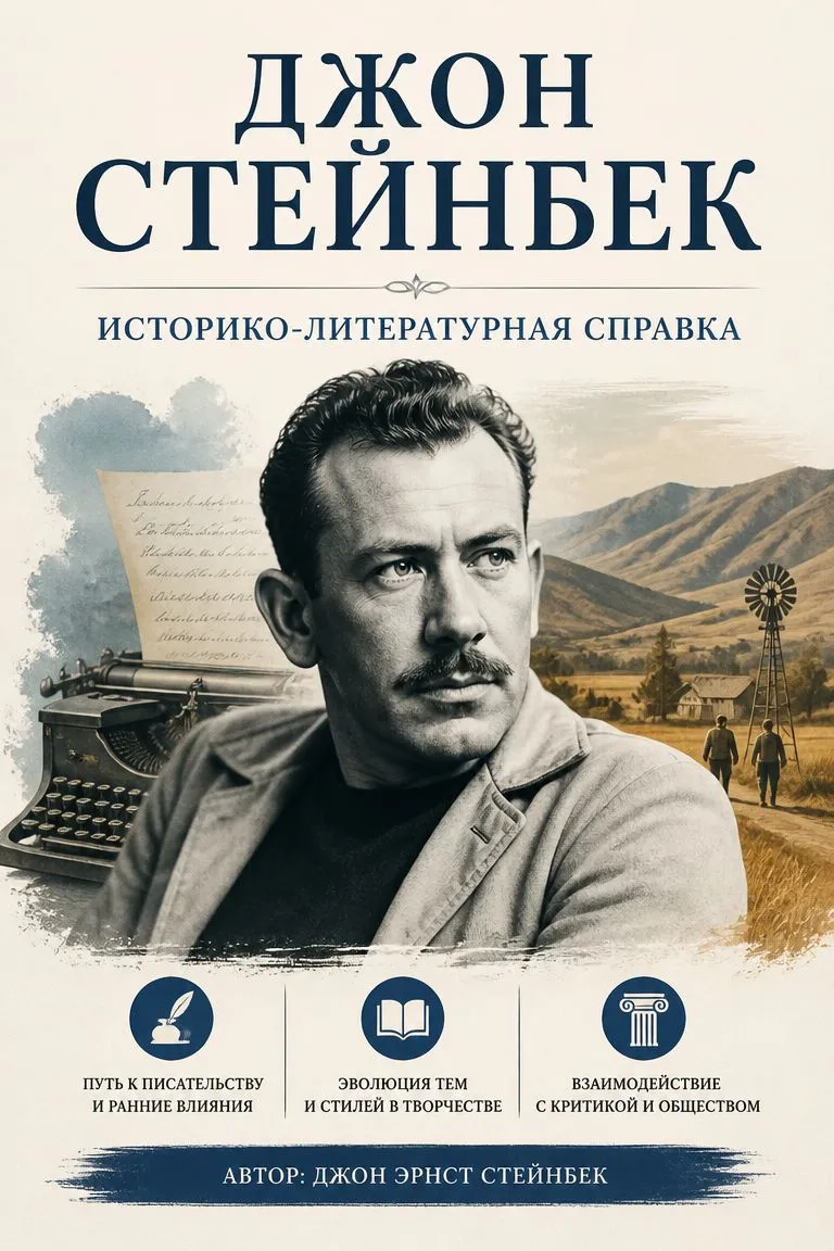 Джон Стейнбек - историко-литературная справка — обложка книги