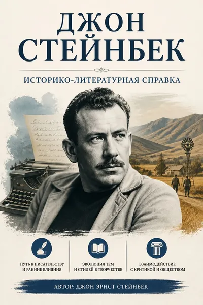 Джон Стейнбек - историко-литературная справка — обложка книги