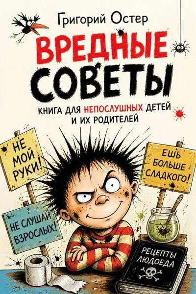 Вредные советы. Книга для непослушных детей и их родителей — обложка книги