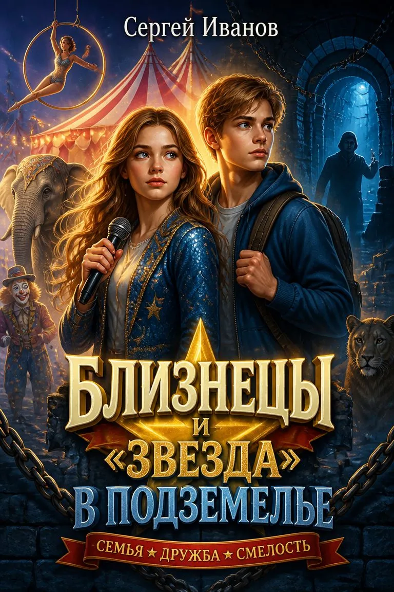 Близнецы и «звезда» в подземелье — обложка книги