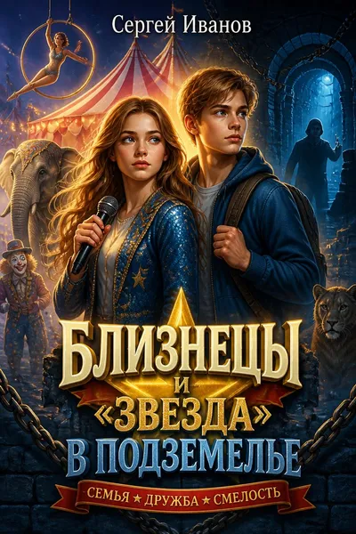 Близнецы и «звезда» в подземелье — обложка книги