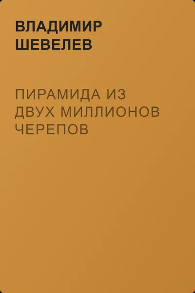 Пирамида из двух миллионов черепов — обложка книги