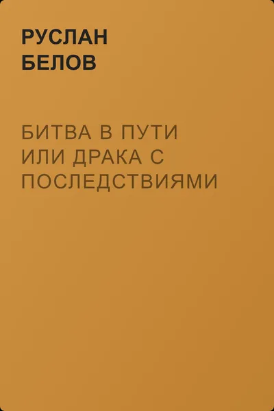 Битва в пути или драка с последствиями — обложка книги
