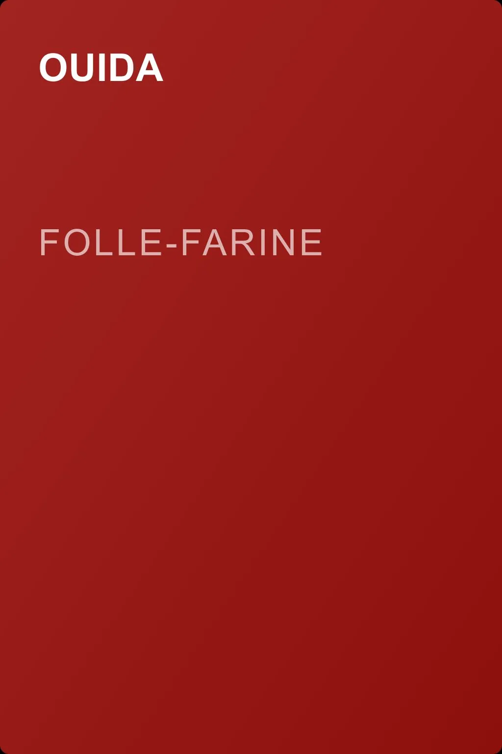 Folle-Farine — обложка книги