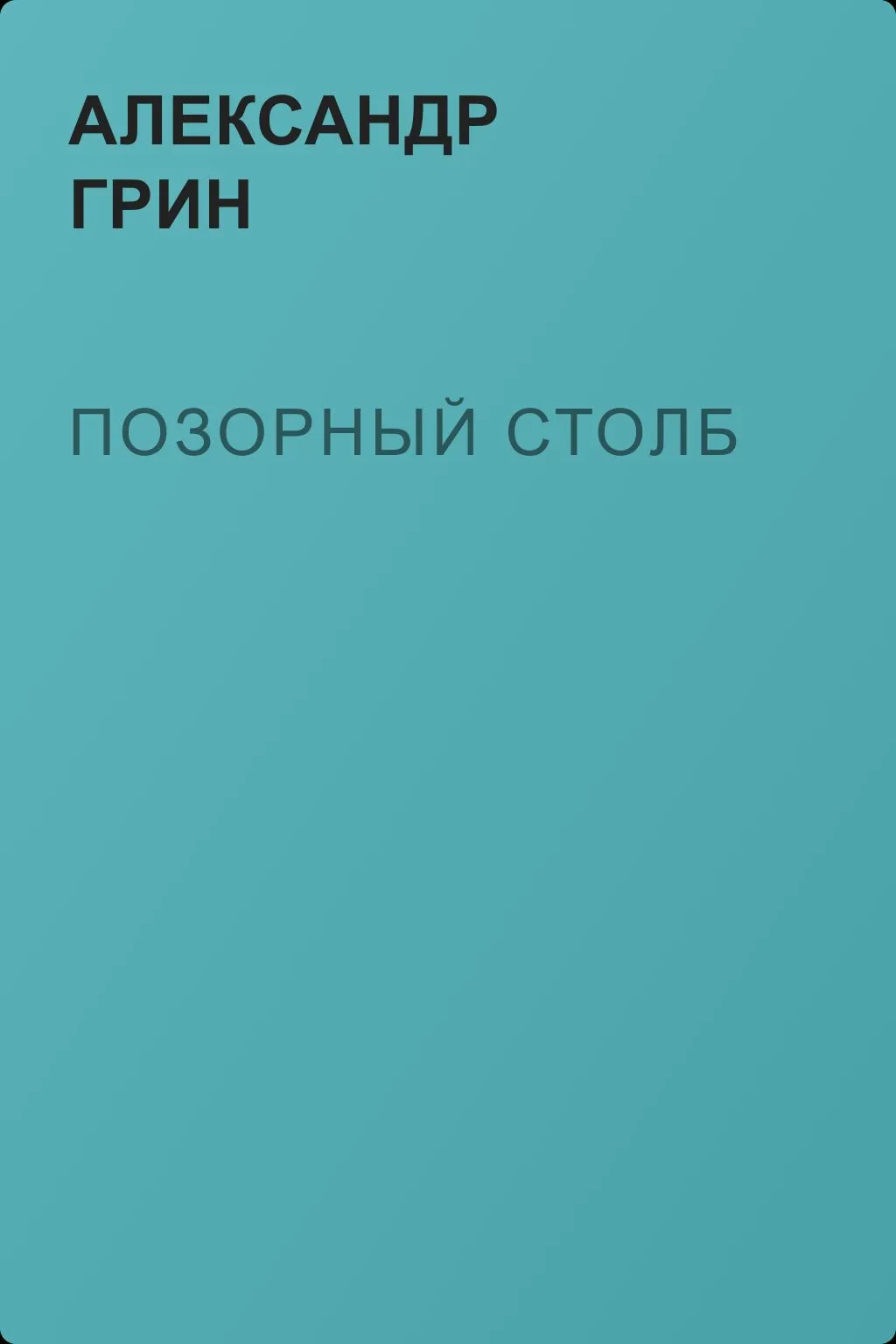 Позорный столб — обложка книги