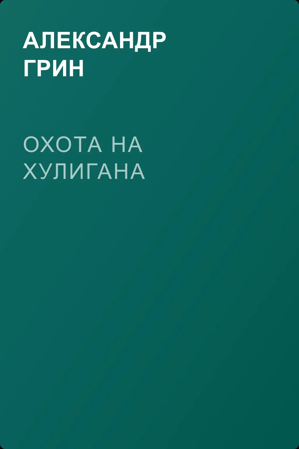 Охота на хулигана — обложка книги