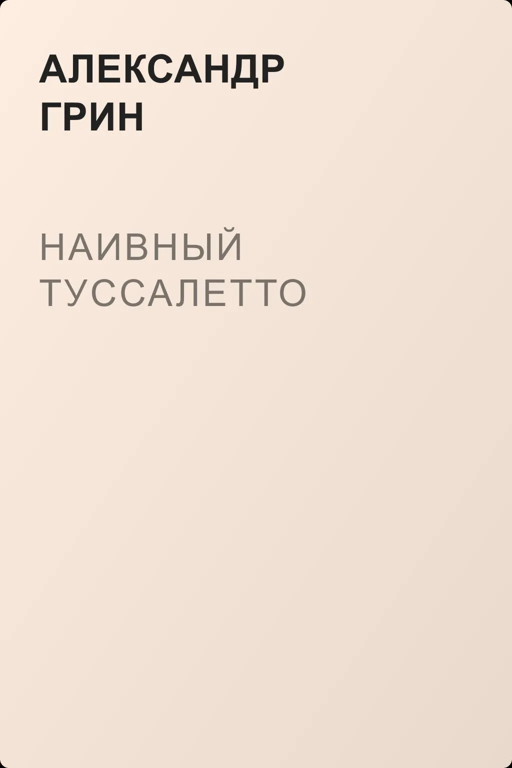 Наивный Туссалетто — обложка книги
