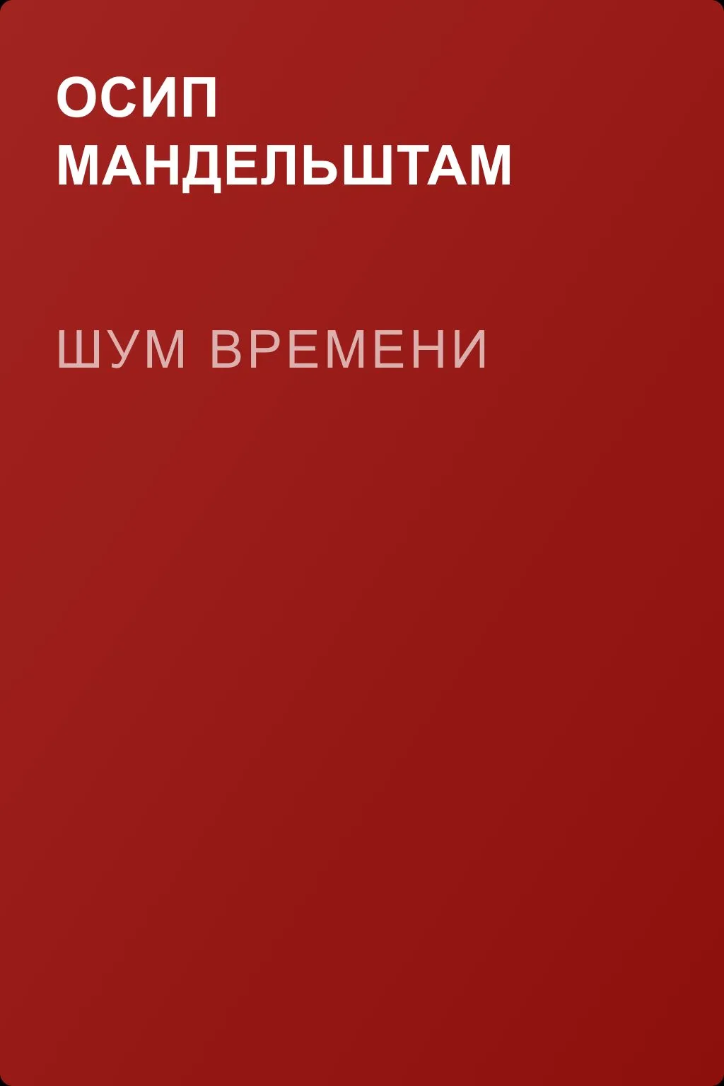 Шум времени — обложка книги