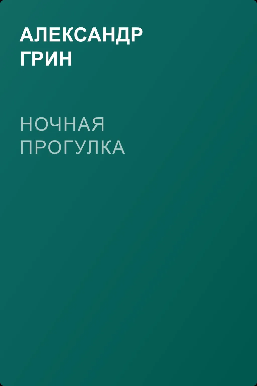 Ночная прогулка — обложка книги