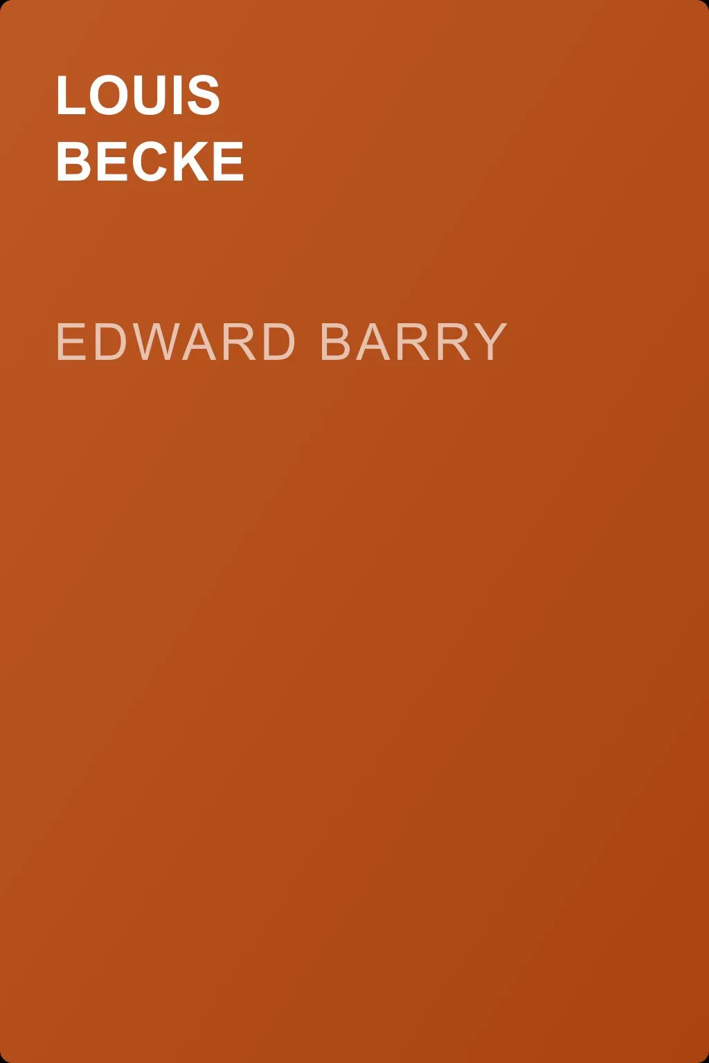Edward Barry — обложка книги