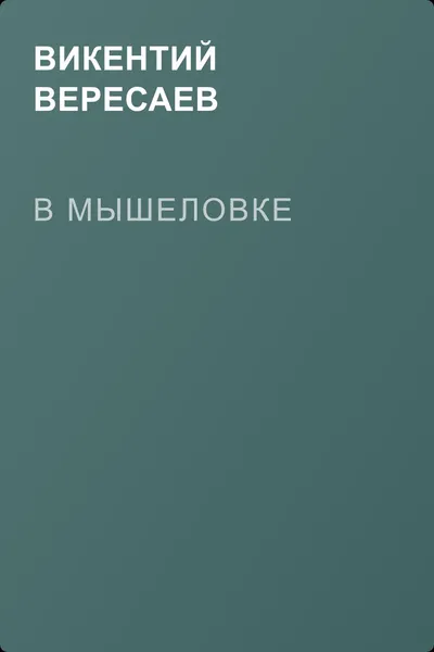 В мышеловке — обложка книги