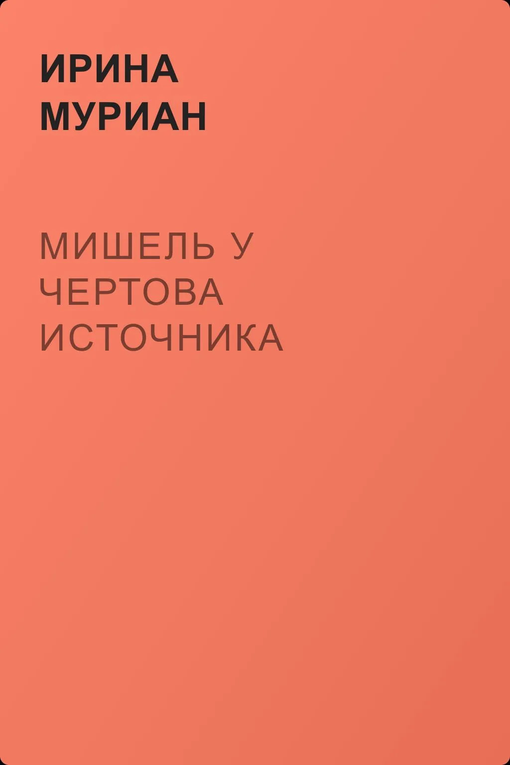 Мишель у Чертова источника — обложка книги