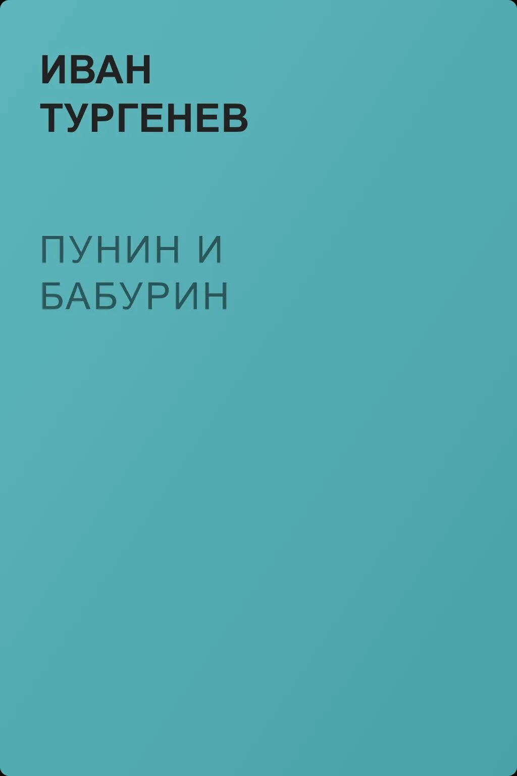 Пунин и Бабурин — обложка книги