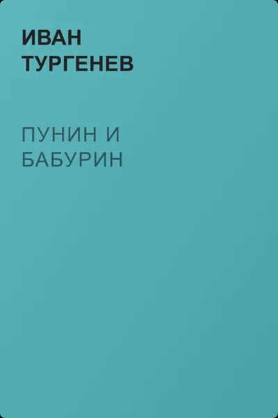 Пунин и Бабурин — обложка книги