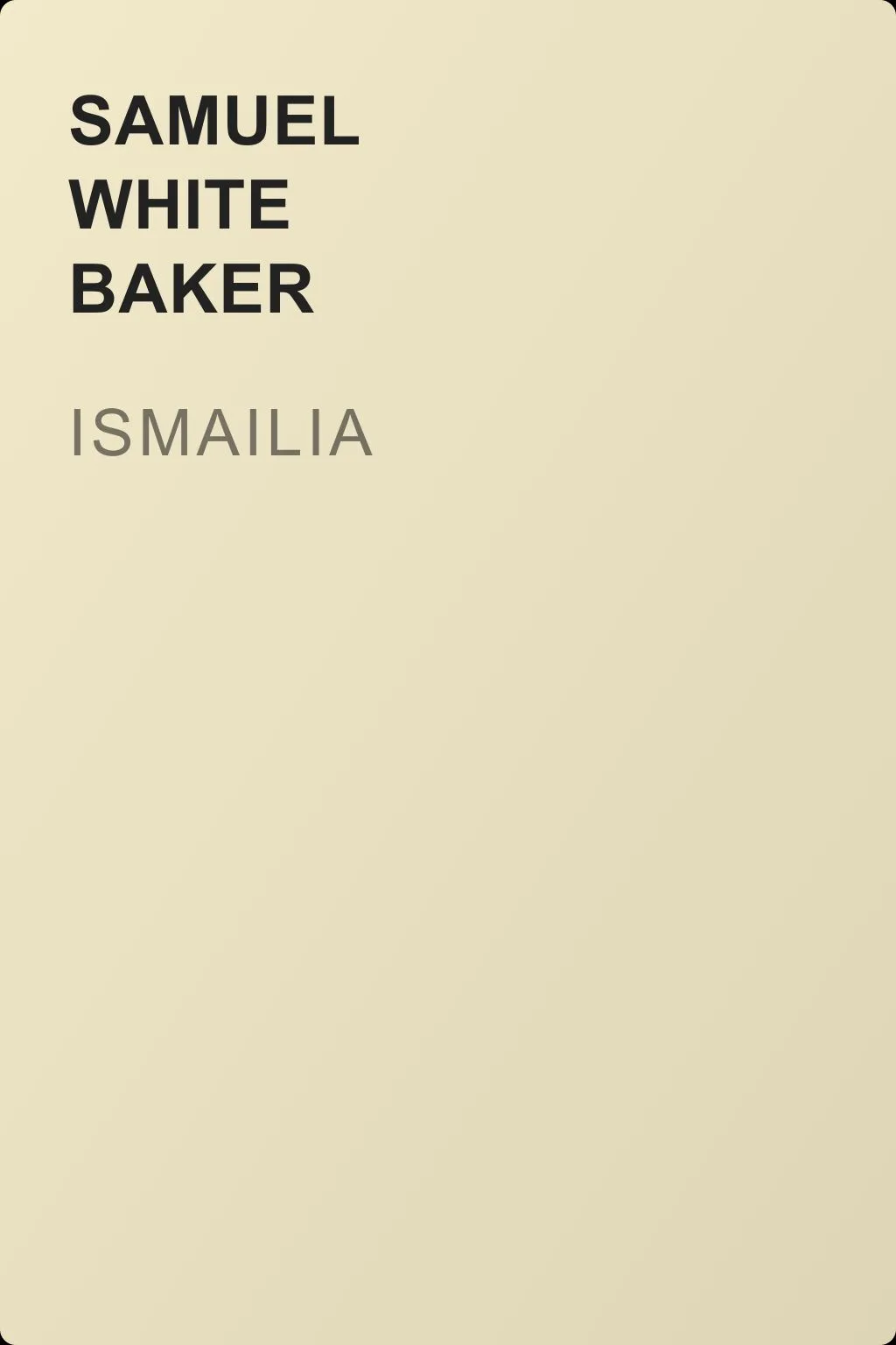 Ismailia — обложка книги