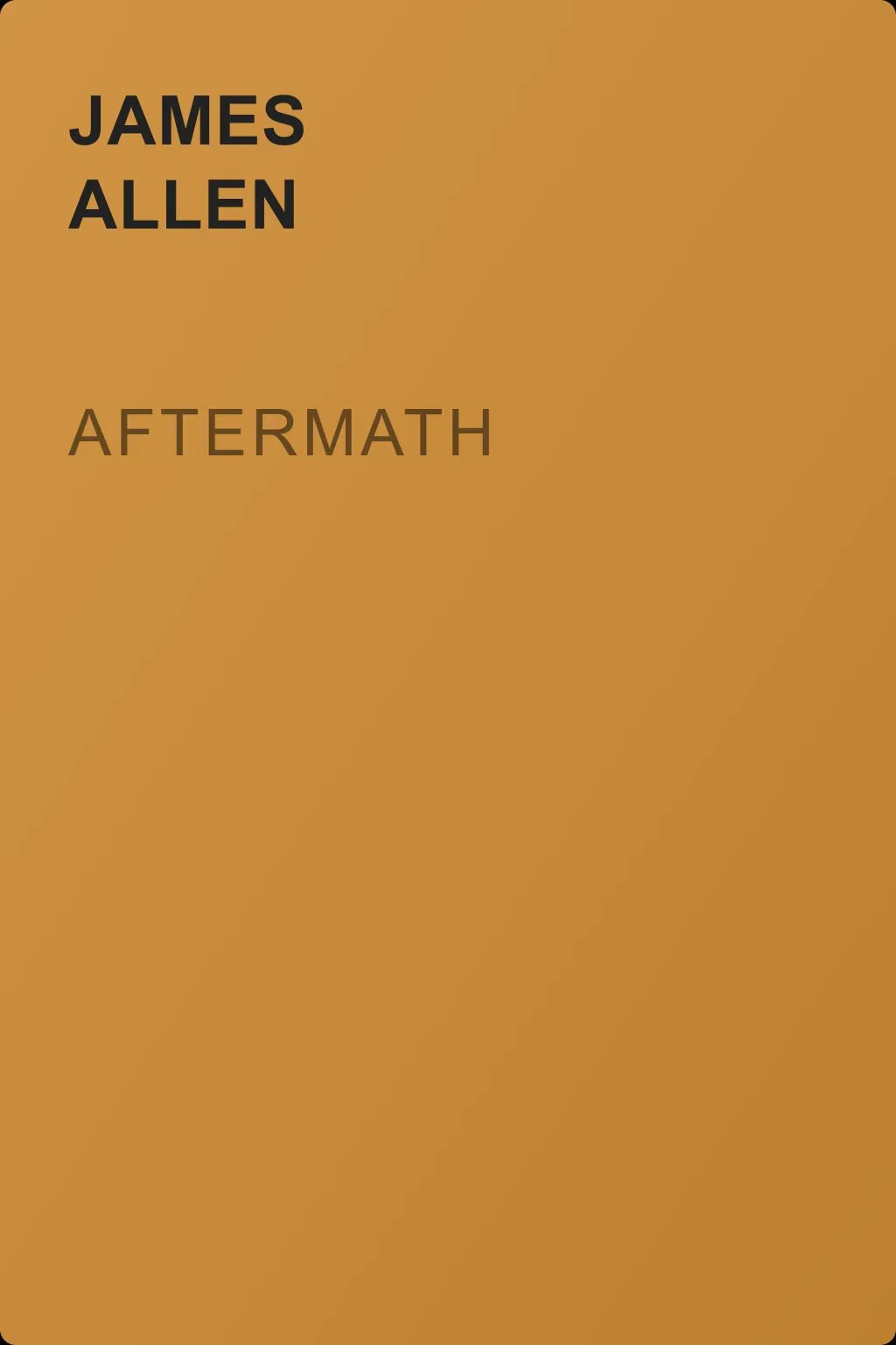 Aftermath — обложка книги