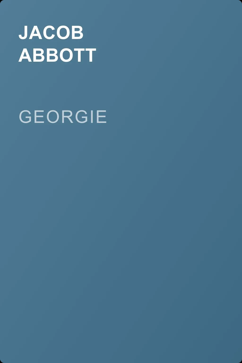 Georgie — обложка книги