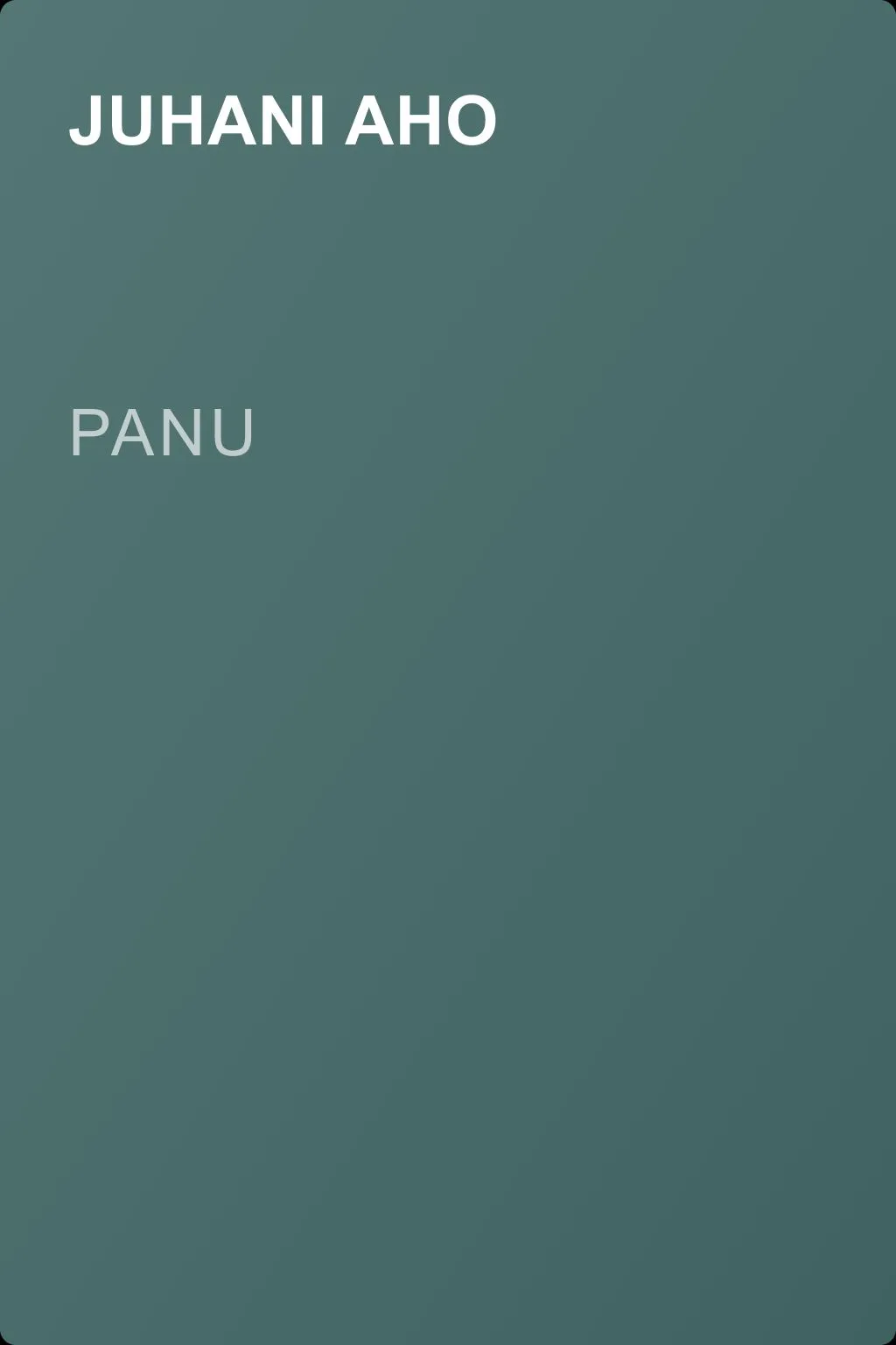 Panu — обложка книги