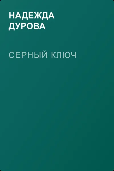 Серный ключ — обложка книги