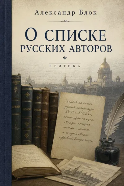 О списке русских авторов — обложка книги