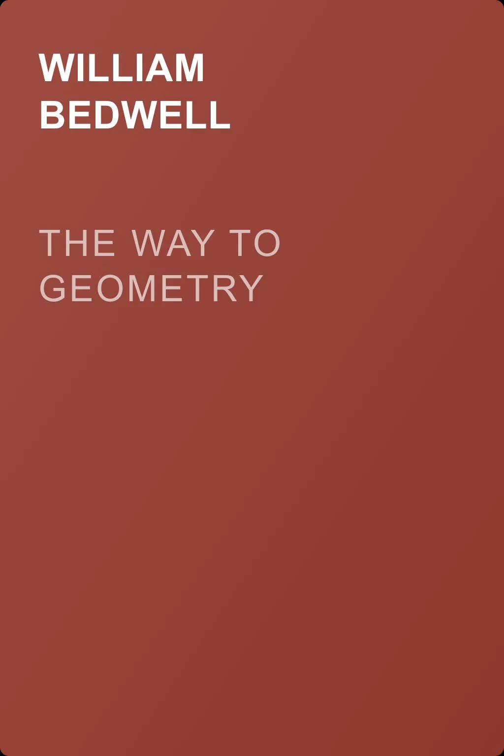 The Way To Geometry — обложка книги