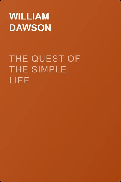 The Quest of the Simple Life — обложка книги