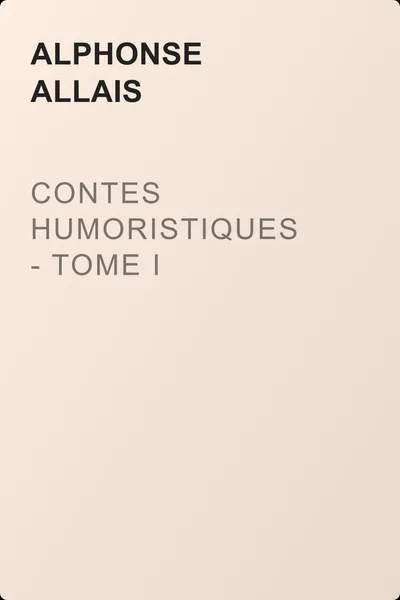 Contes humoristiques - Tome I — обложка книги