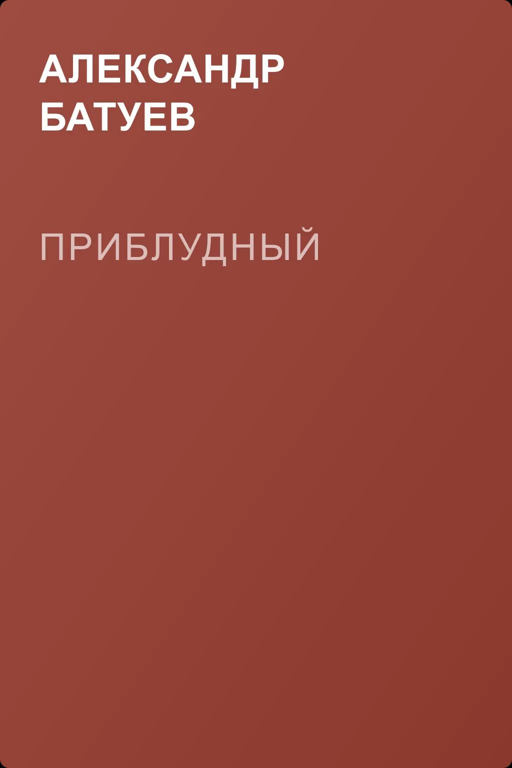 Приблудный — обложка книги