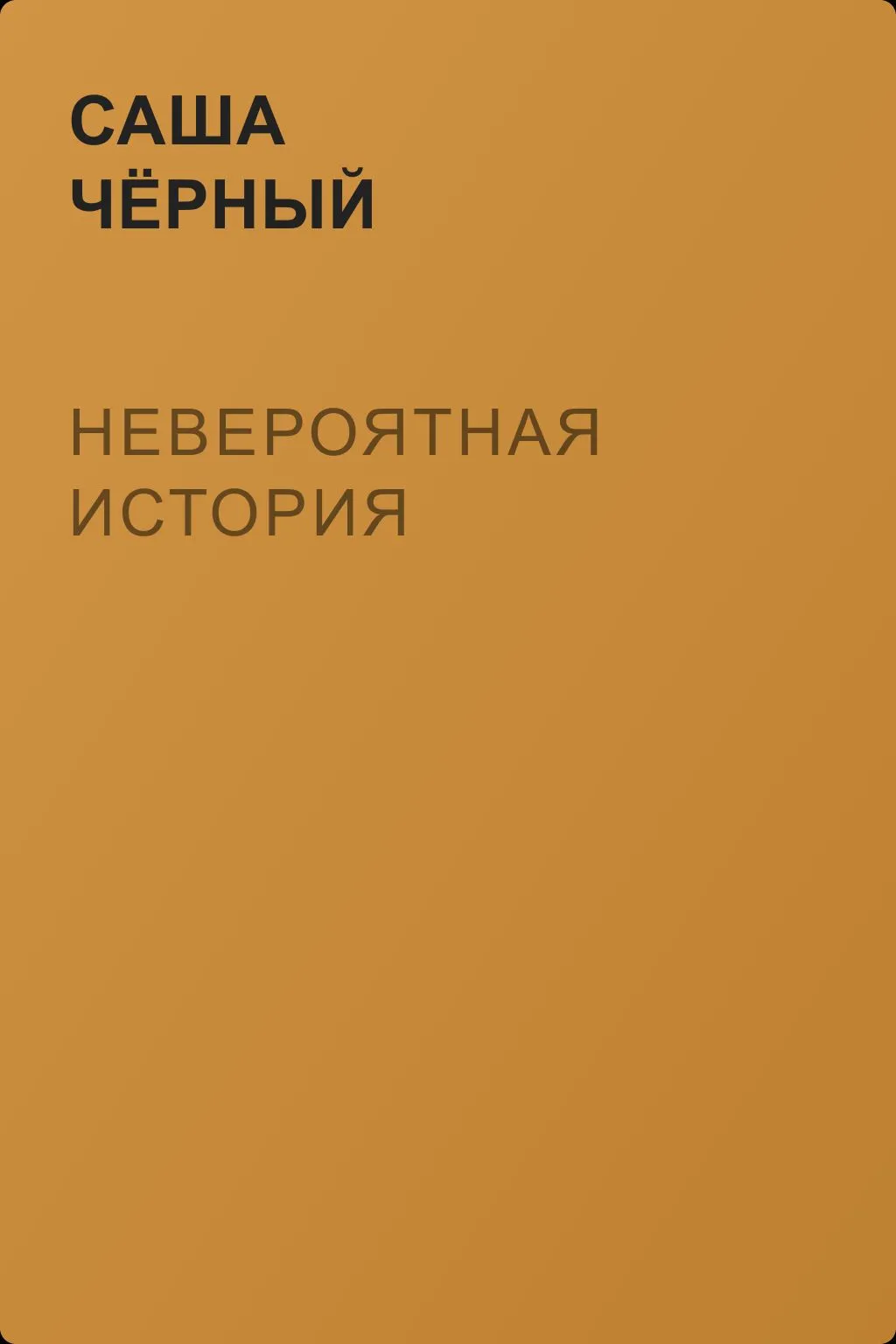 Невероятная история — обложка книги