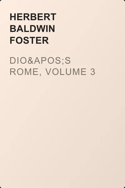 Dio's Rome, Volume 3 — обложка книги