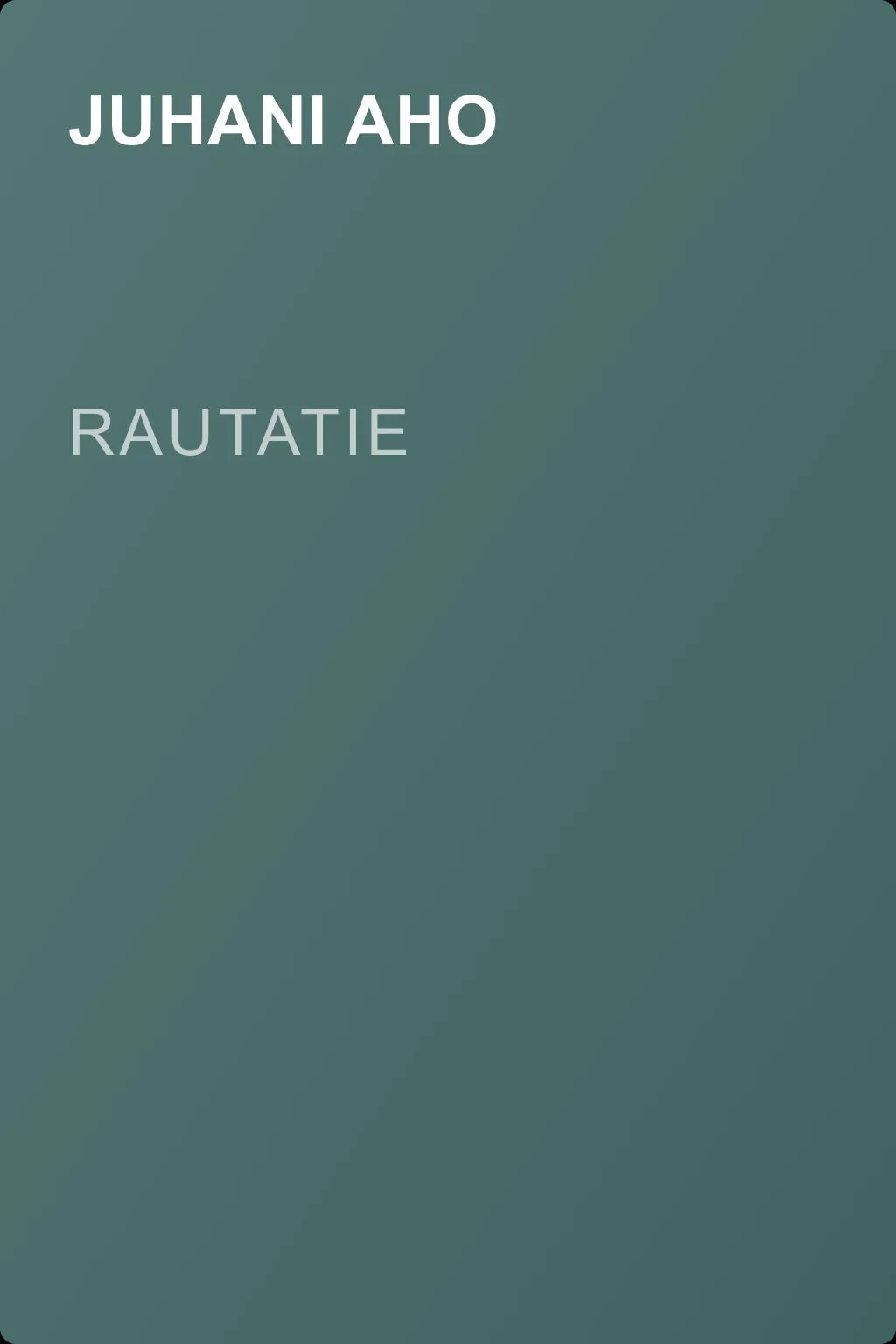 Rautatie — обложка книги