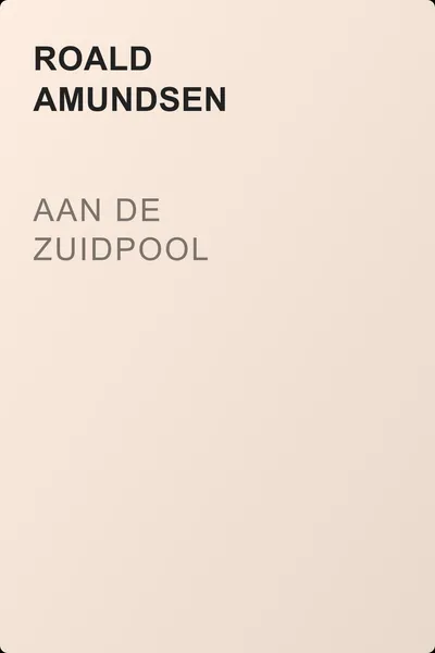 Aan de Zuidpool — обложка книги