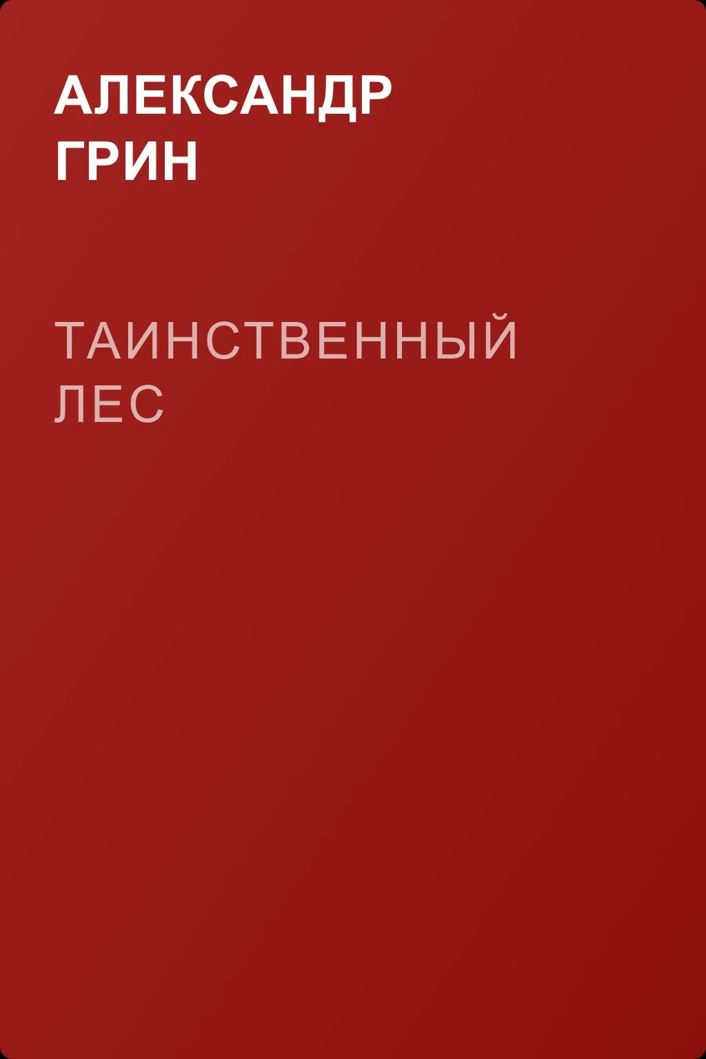Таинственный лес — обложка книги