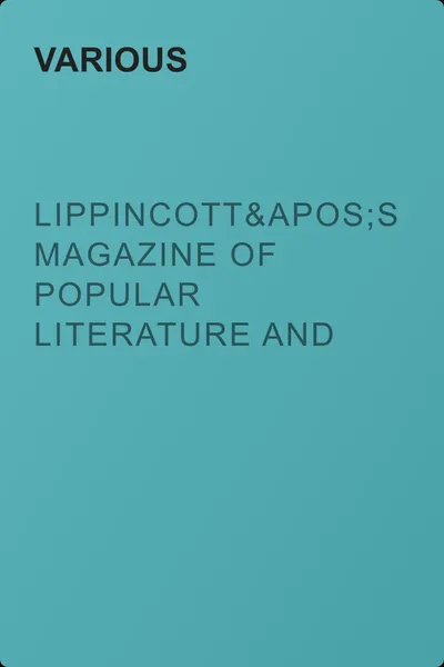 Lippincott's Magazine of Popular Literature and Science, Vol. 26, August, 1880 — обложка книги
