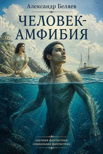 Человек-амфибия — обложка книги