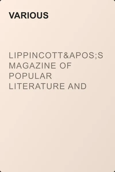 Lippincott's Magazine of Popular Literature and Science, Vol. XVI., December, 1880. — обложка книги