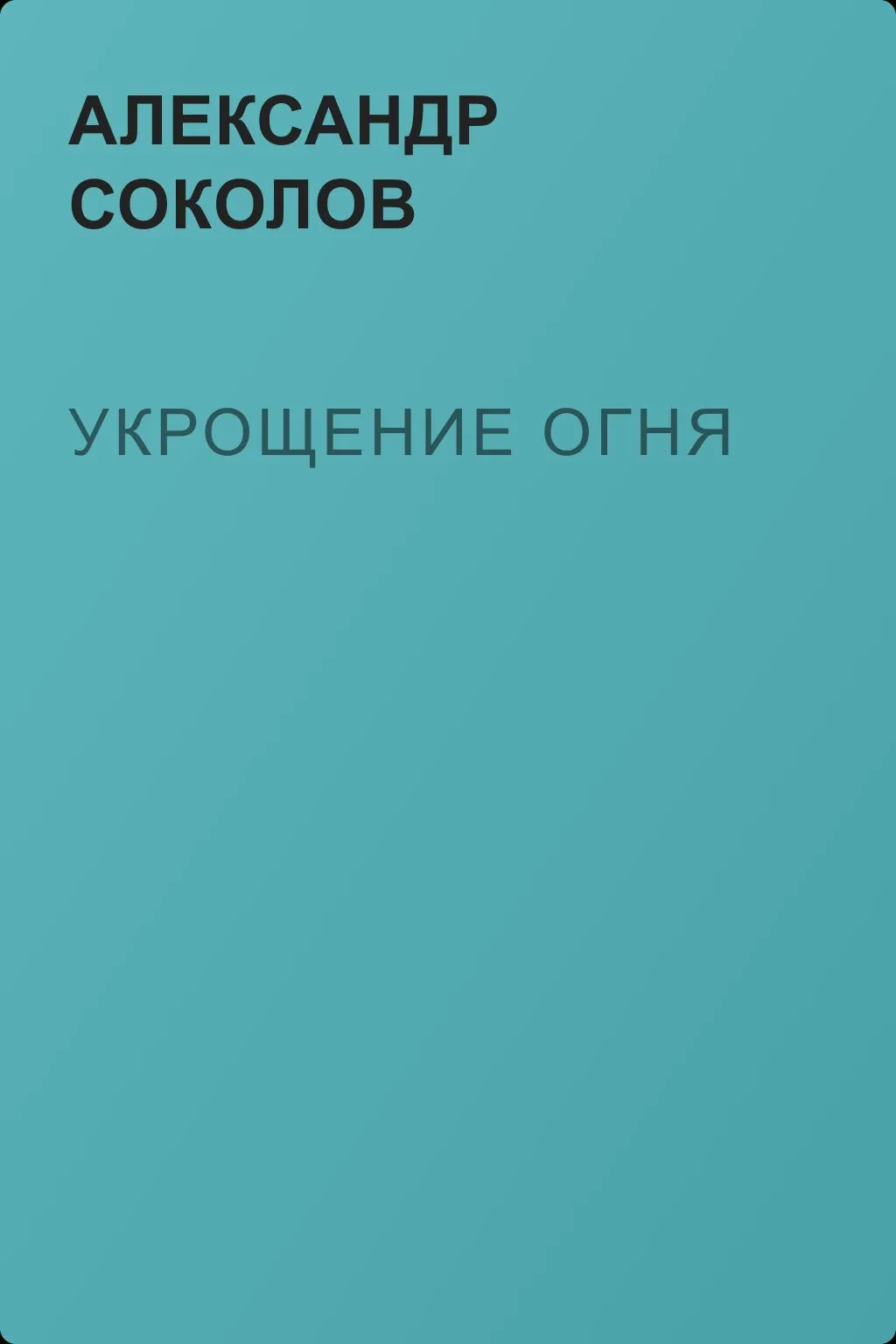Укрощение огня — обложка книги