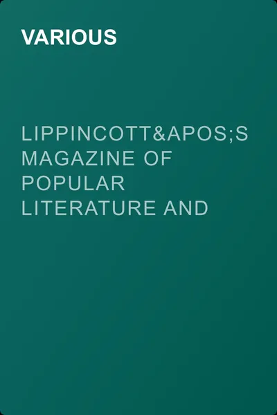 Lippincott's Magazine of Popular Literature and Science, Volume 15, No. 87, March, 1875 — обложка книги
