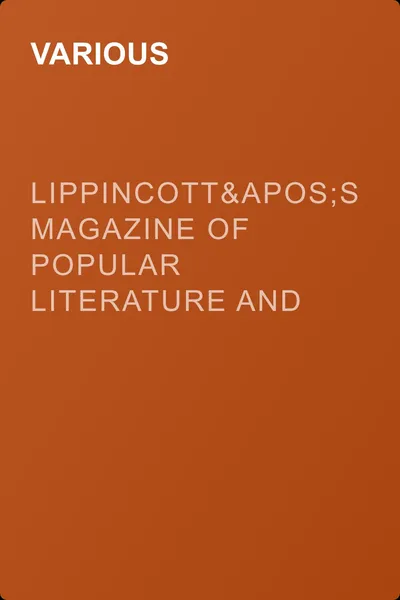 Lippincott's Magazine of Popular Literature and Science, Volume 15, No. 90, June, 1875 — обложка книги