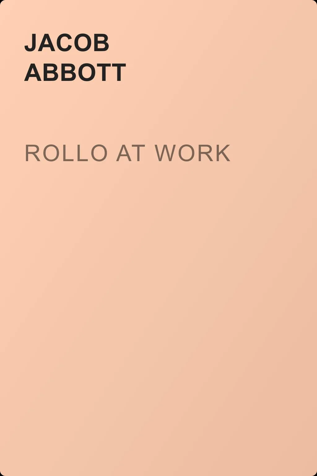 Rollo at Work — обложка книги