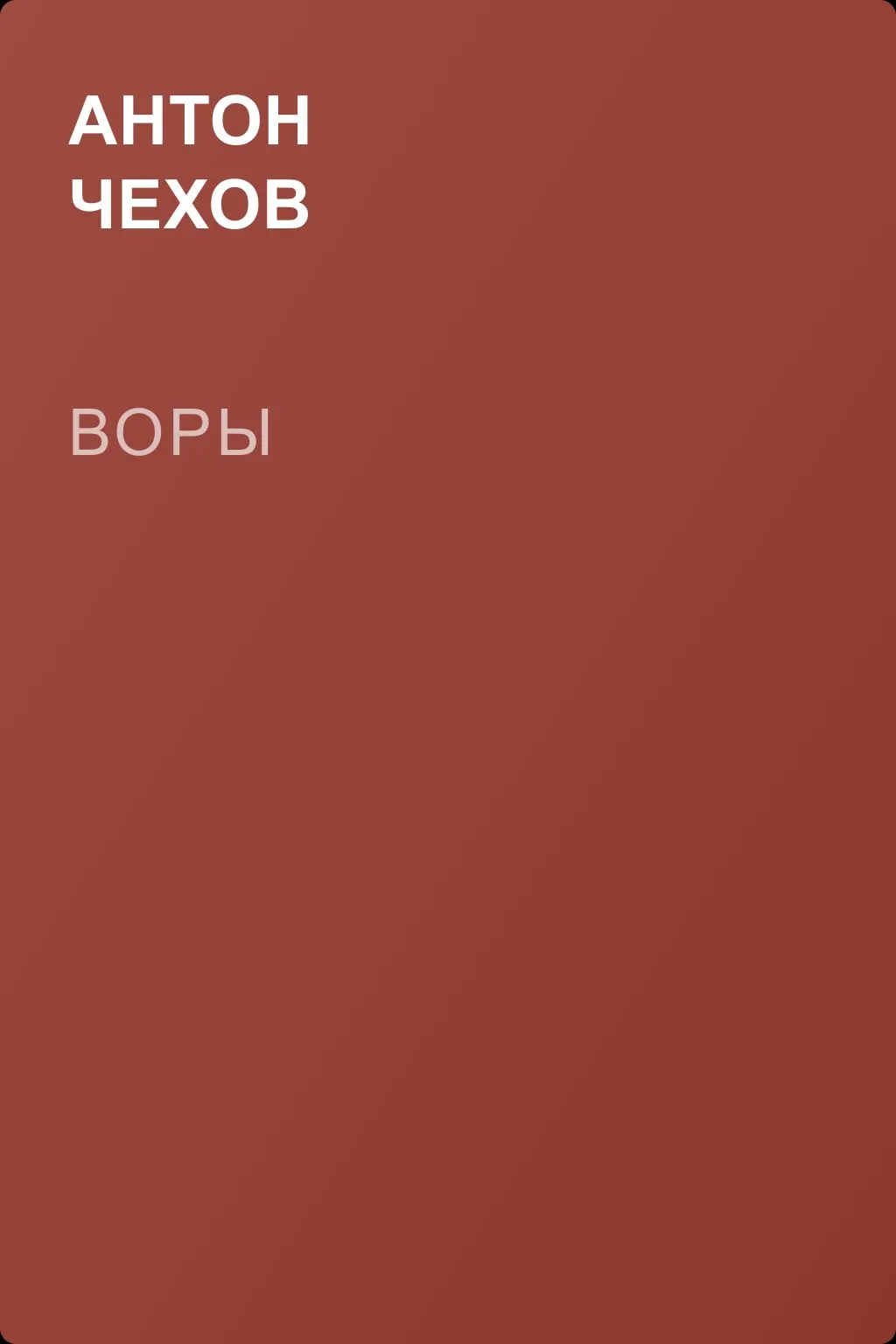 Воры — обложка книги