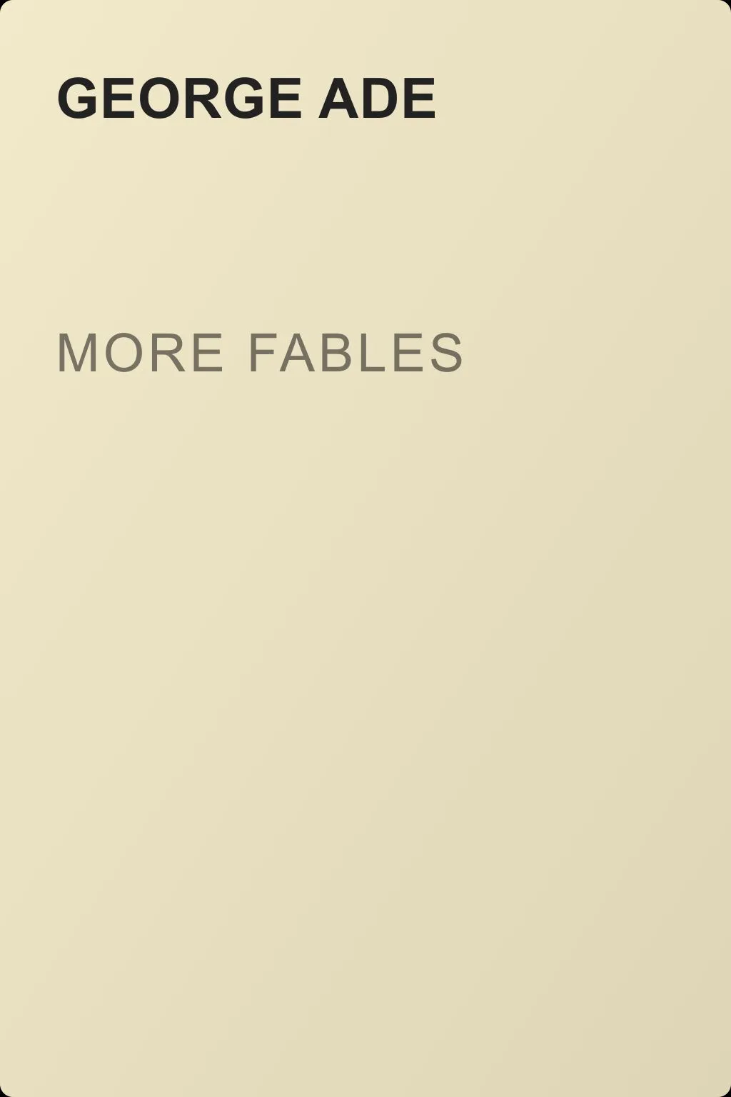 More Fables — обложка книги