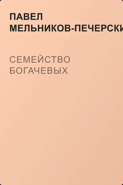 Семейство Богачевых — обложка книги