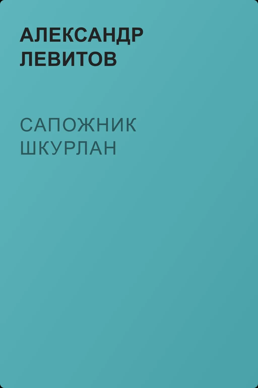 Сапожник Шкурлан — обложка книги